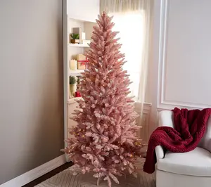 7' Illuminated Sugarplum Blush Christmas Tree by Kim Gravel