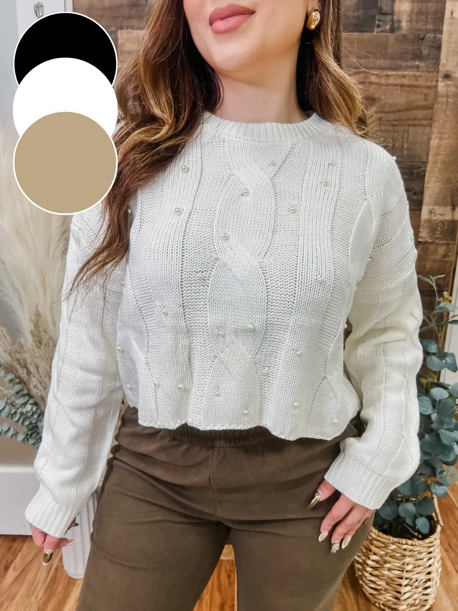 Mabel Pearl Accent Sweater Mabel Pearl Accent Sweater
