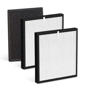 VIQTTA TZ-K2 Replacement Filter Compatible with ToLife Air Puri-Fier Filter TZ-K2-A, 3-in-1 H13 HEPA with Activated Carbon and Pre-Filter, 2 Pack