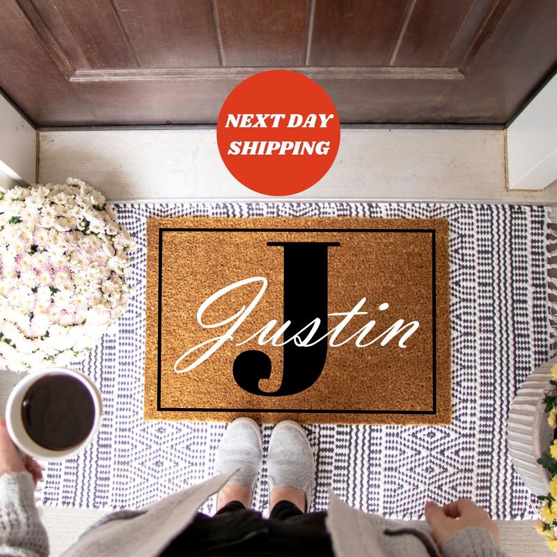 Custom Doormat, Name Doormat, Custom Housewarming Present, Family Welcome Mat, Outdoor Decor, Monogrammed Doormat, Coir Doormat, Housewarming Gift, Home Decor, Welcome Doormat, Personalized Gift, Doormat