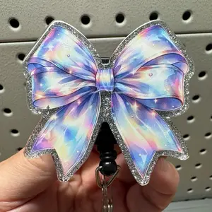 Iridescent Rainbow Badge Reel