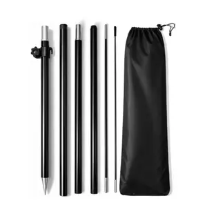 Feather Flag Pole Kit for Swooper Flag 5FT, Swooper Flag Pole Kit with Ground Spike for Feather Flag