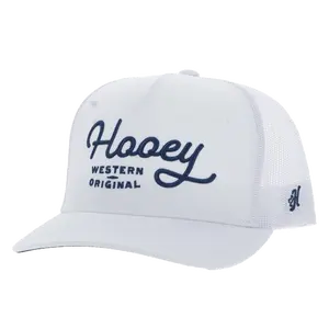Hooey Men's OG 5-Panel Blue & White Snapback Hat 2560T-WH