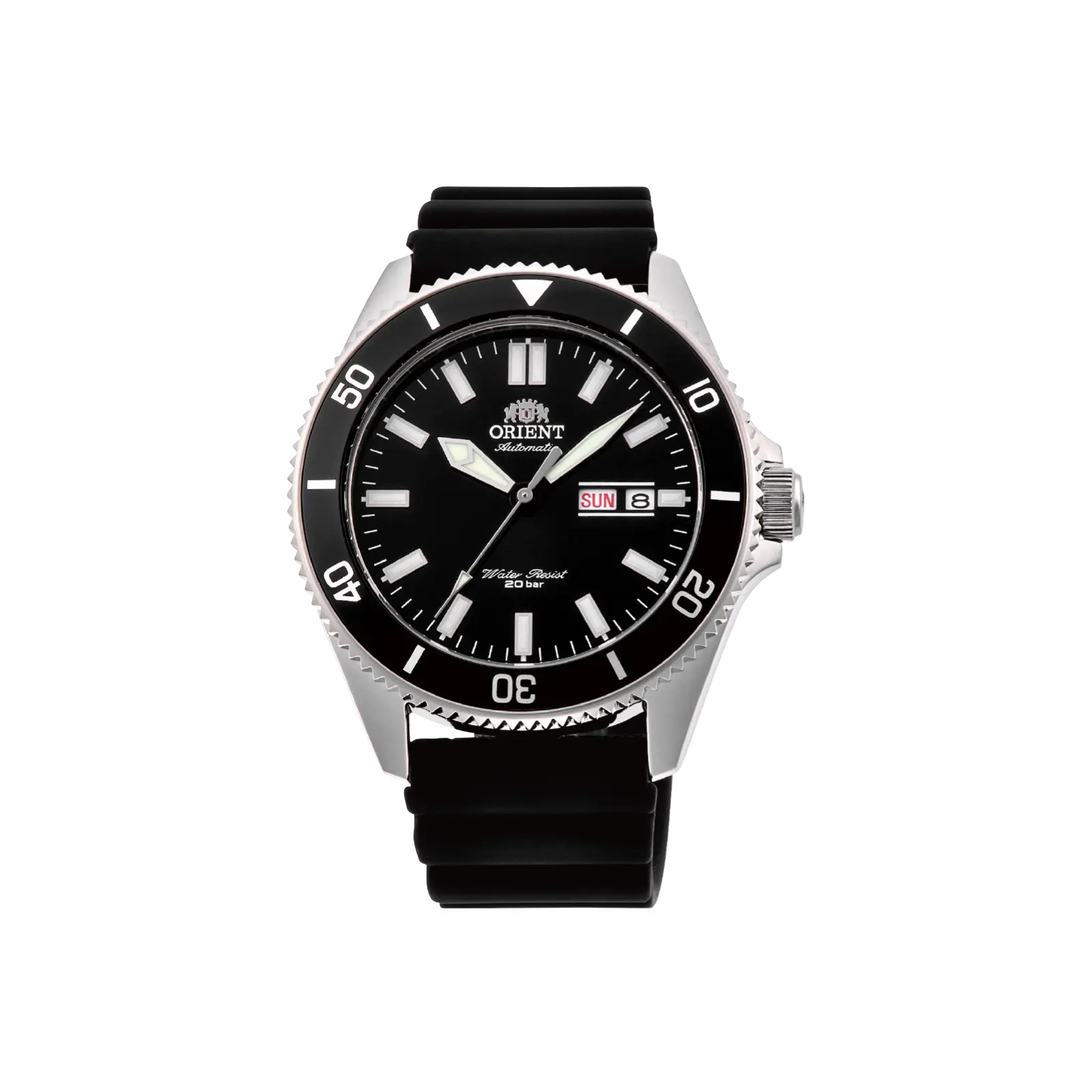 Orient Kanno Automatic Diver Style Watch - 200m Water Resistant, Black Dial, Aqua Resist Analog Fashion Mechanical Watch, RA-AA0010B39B, Aqua Resist Mechanical Watches