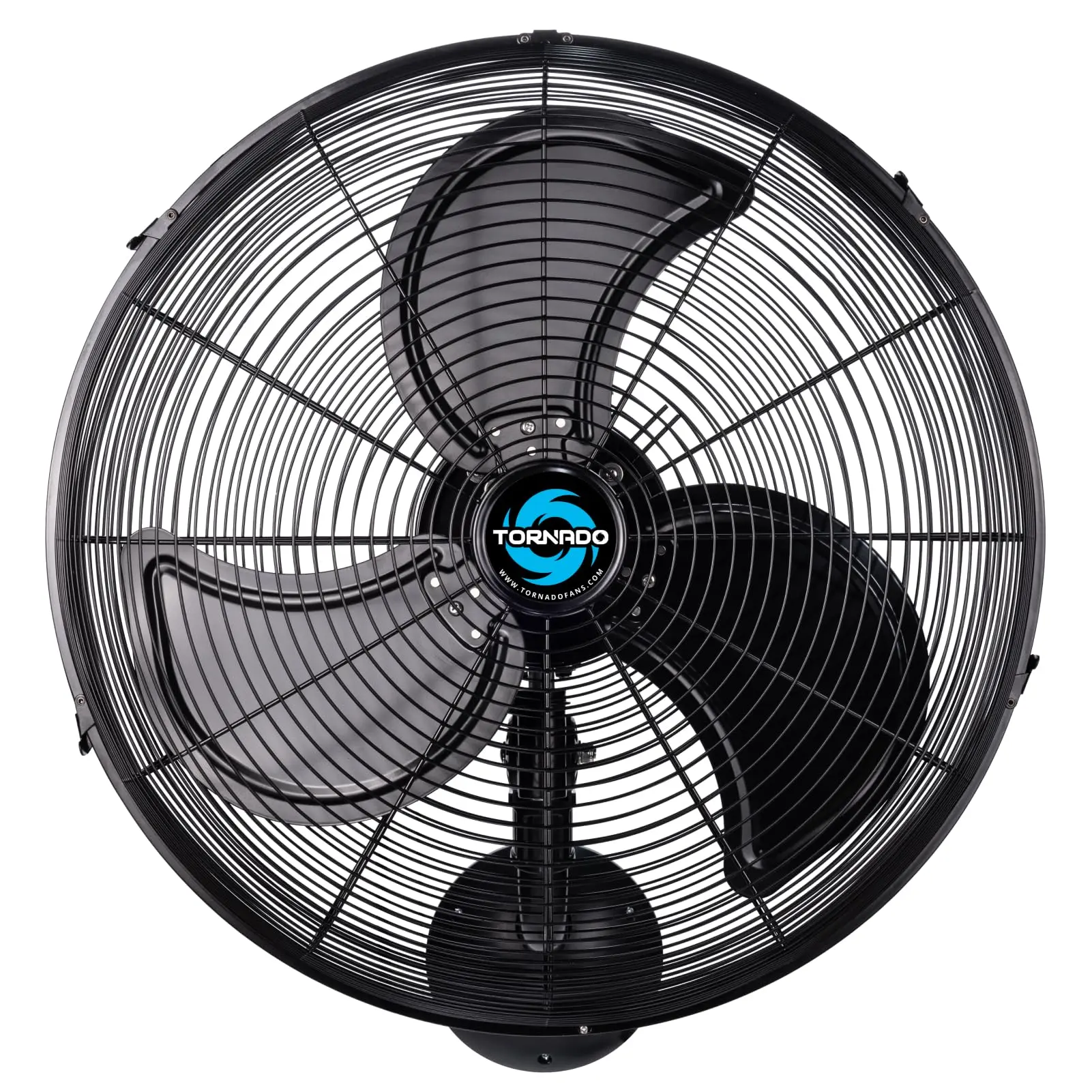Tornado 20 Inch Pro Series High Velocity Oscillating Waterproof Outdoor Wall Mount Fan For Industrial, Commercial, Residential Use 3 Speed 5250 CFM UL Safety Listed