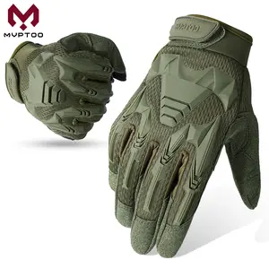 MVPTOO Tactical Outdoor Gloves Sports Gloves Breathable Touch Screen Full Finger Gloves for Motorcycle Working Airsoft Combat