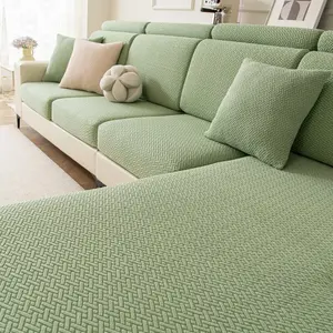 1pc sofa cover,solid color  four season universal sofa cushion cover, wear-resistant fabric, pet friendly anti scratch, suitable for 3/2/1/4 seats and segmented sofas, living room, bedroom, office home decoration