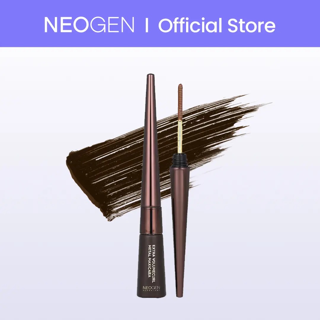 [NEOGEN Official/Clearance Special] Extra Volume Curl Metal Mascara Brown l Voluminous Lengthening Mascara l metal mascara