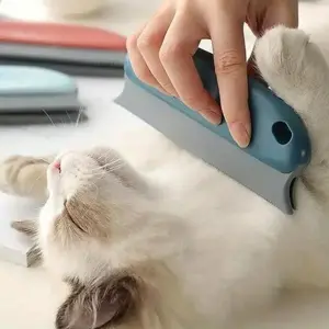 Pet Hair Removal Brush – Durable Plastic Handle, Gentle Rubber Bristles. Perfect for Removing Fur from Furniture, Carpets, and Upholstery – A Must-Have Deshedding Tool for Pet Owners.