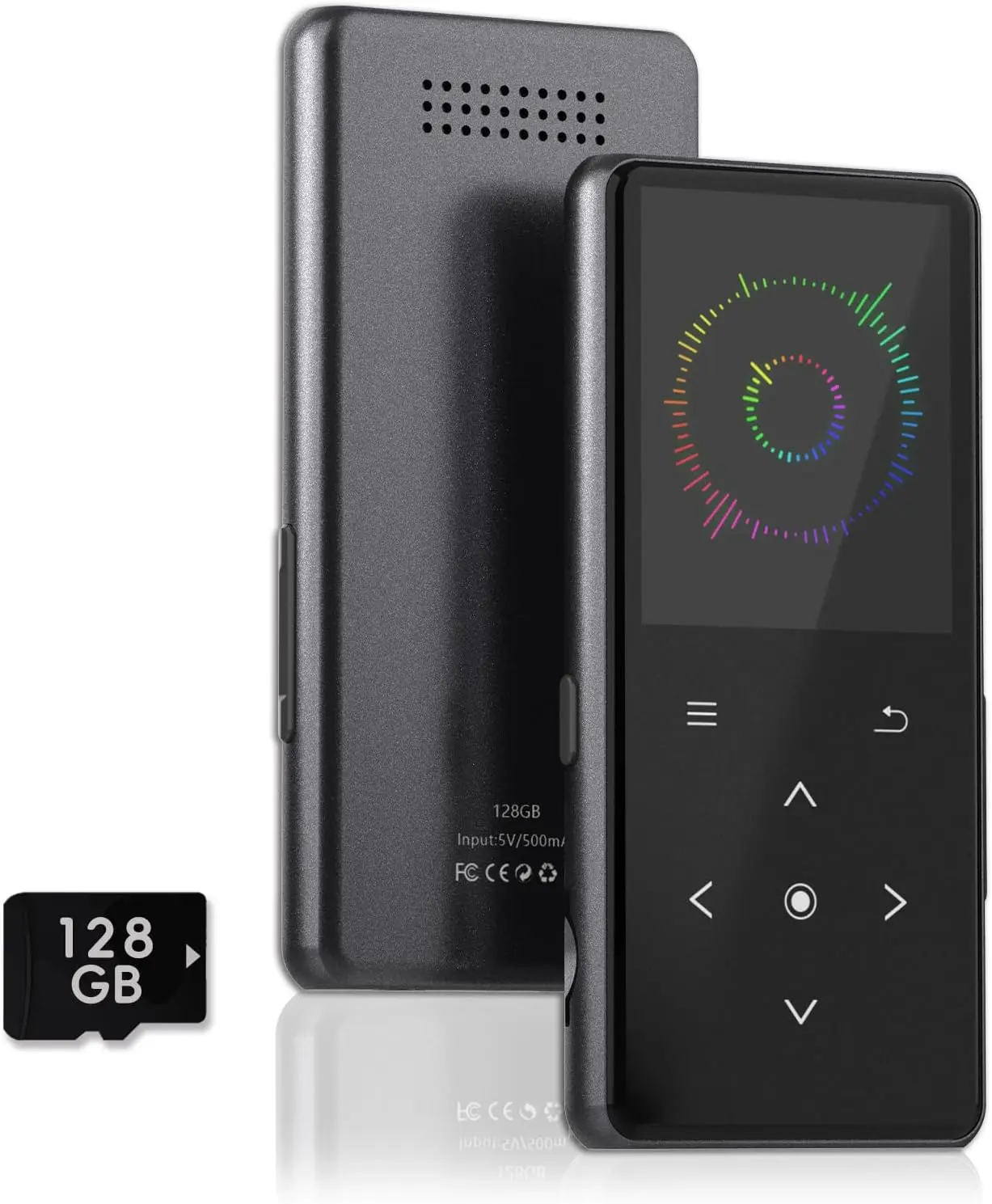 128GB MP3 Player with , Portable Music Player with Built-in Speaker, Enjoying Your Digital Music and Audiobooks Anytime,Includes FM Radio,Recorder,E-Book,and Comes with Earphones