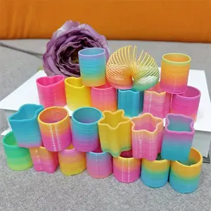 Random Rainbow Spring Assortment, 24/120pcs Colorful Slinky Coils for Youngsters' Parties & Gifts, Party Favors for Birthday, Wedding, Festival