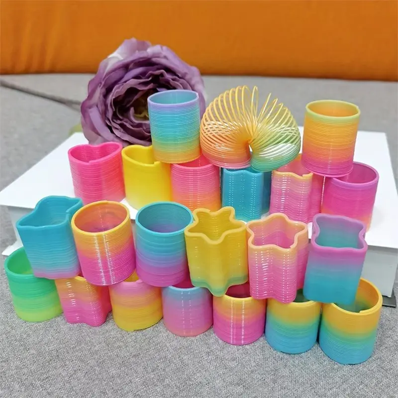 Random Rainbow Spring Set, 24/120pcs Colorful Coil Springs for Young People's Parties & Gifts, Festive Party Favors for Birthday, Wedding, Festival, Engaging Entertainment