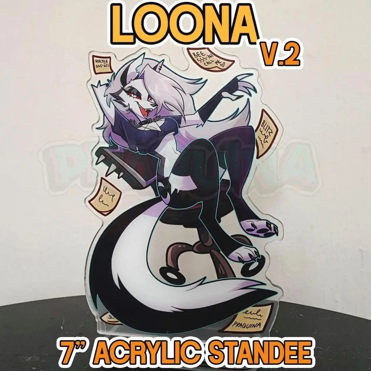 Acrylic Standee:  Loona Chair from Helluva Boss
