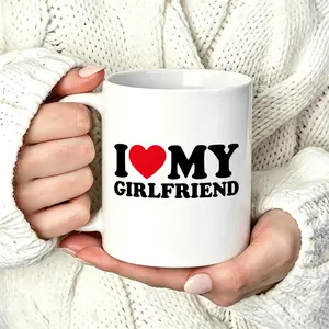 I Love My Girlfriend 11Oz Ceramic Mug Heartfelt Gift for Couples
