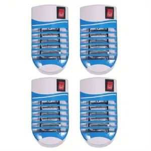 4Pack Plug in Bug Zappers Indoor, Insect Traps for Home, Fly Traps for Indoors, Electronic Mosquito Zappers Gnat Traps with LED Light for Patio, Bedroom, Kitchen, Office