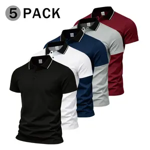 Men's Active Polo Shirt Quick Dry Performance Short Sleeve Tactical Golf Shirt