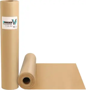 Brown Packing Paper 15"×450", Art Craft Paper, Wrapping Paper Roll, Kraft Paper Roll for Moving Boxes Supplies, Gift Wrapping Bouquet Flower Paper, Poster Bulletin Board Paper, Arts and Crafts