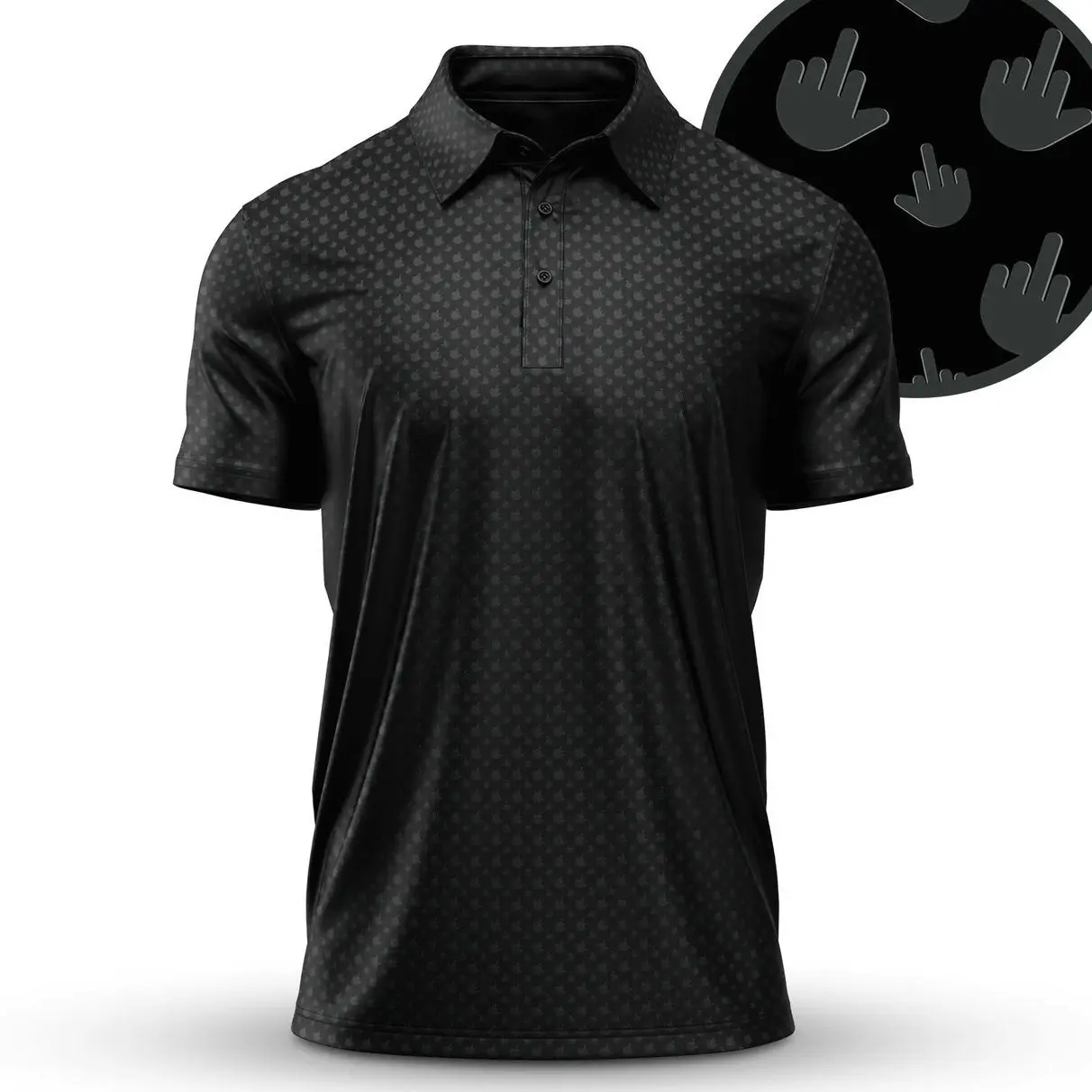 Funny Golf Polo Shirt � Ultimate Performance Fit, Hilarious Design, Novelty Gift for Golfers � Geometric Pattern All Over Print Polo