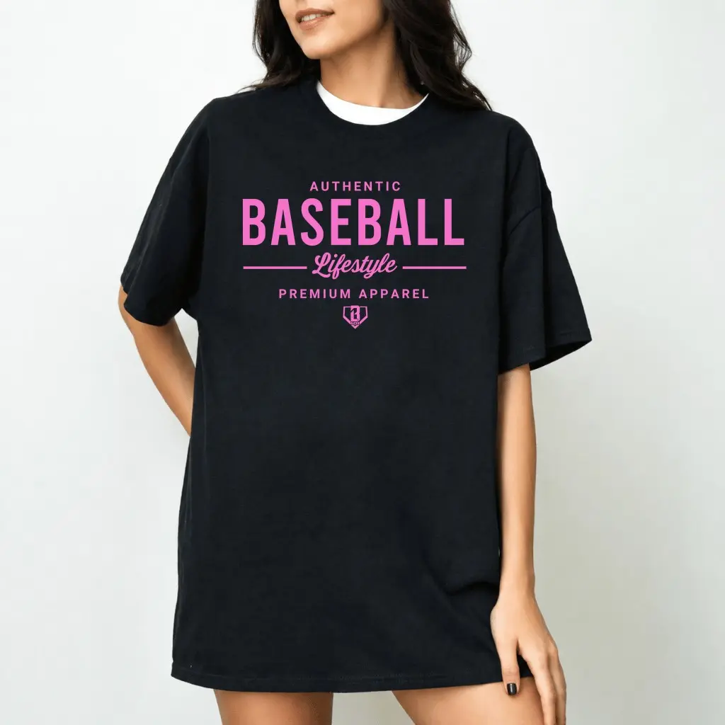 Baseball Lifestyle T-Shirt, Authentic Baseball Fan Graphic Tee, Premium Apparel Sports Typography Print, Minimalist Athletic Baseball Lover Shirt, Everyday Game Day Outfit Gift for Players Coaches Women Men