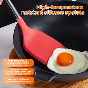 Food‑Grade Silicone Spatula, Heat‑Resistant Non‑Scratch Kitchen Utensil, Durable Cooking Tool for Non‑Stick Pans