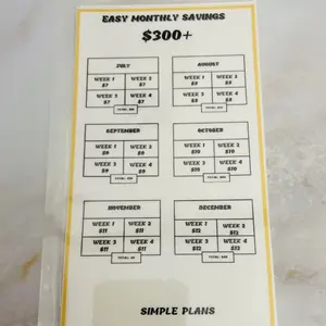 Easy Monthly $300+ Savings Challenge