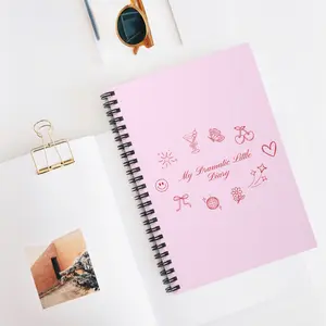'My Dramatic Little Journal'  – Pink, Elegant Font, 118 Ruled Pages for Brain Dumps, Ideas, Manifestations, Dreams, To-Do Lists & Personal Diary – Perfect for Goal Setting, Creative Writing, Daily Inspiration & Organization