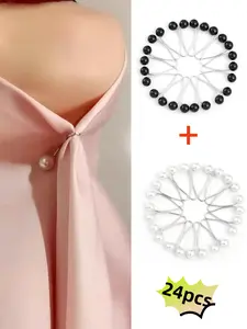 Muslim Hijab Buckle Set, Scarf and Shawl Accessories, Islamic Headscarf Safety Pins Buttons, Wedding Dress Decoration