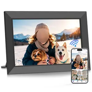 WiFi Digital Picture Frame 10.1 Inch, HD IPS Touch Screen Smart Photo Frame with 32GB Storage, Auto-Rotate, Instantly Share Photos /Videos, Perfect Christmas Gift & Gift Idea, ThanksGiving Gift, Home Decor