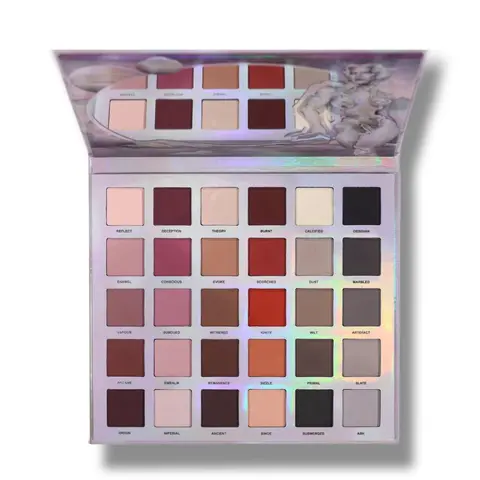 Ellis Atlantis Vol 2 - 30 Shade Matte Eye And Face Palette + Magnetic Pans - Cool Toned Makeup + Warm Toned Makeup All In One - Beginner Friendly Makeup With Easy To Blend Formula