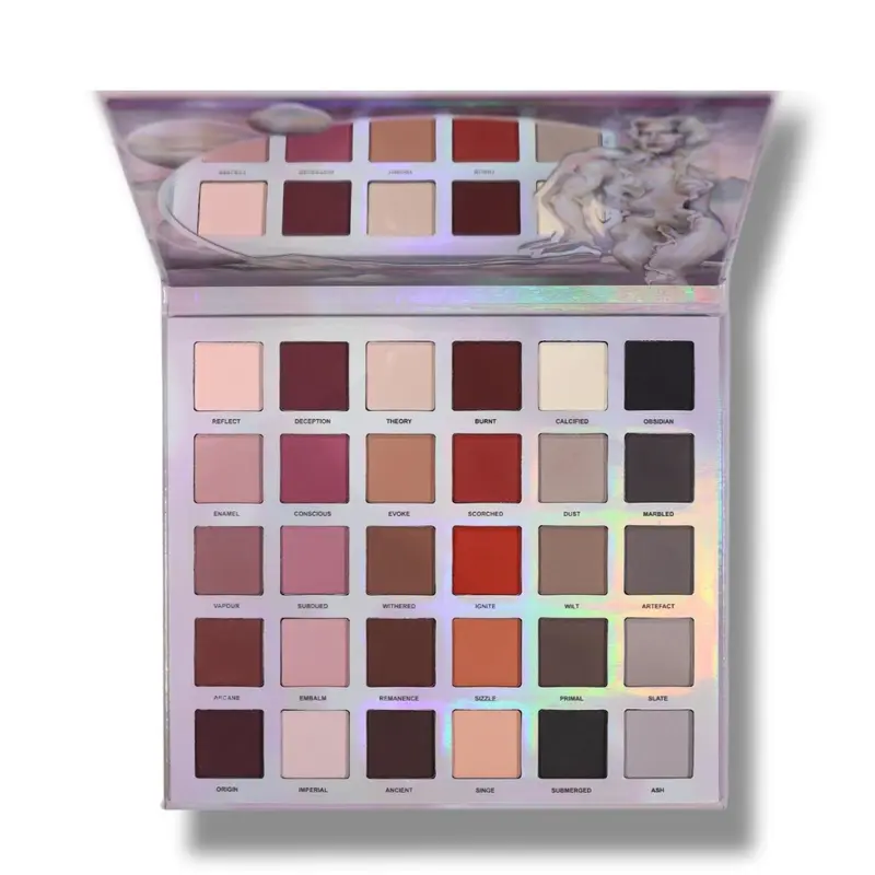 Ellis Atlantis Vol 2 - 30 Shade Matte Eye And Face Palette + Magnetic Pans - Cool Toned Makeup + Warm Toned Makeup All In One - Beginner Friendly Makeup With Easy To Blend Formula