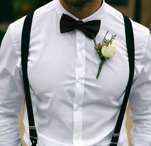 Suspenders for Men Heavy Duty, X Back Hidden Suspender 1.5" Under Clothing, Adjustable Work Suspenders for Men Women