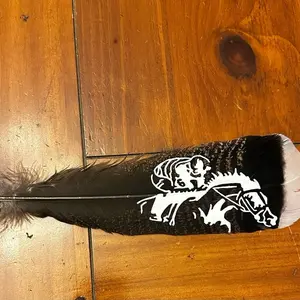 Race Horse Custom Feather