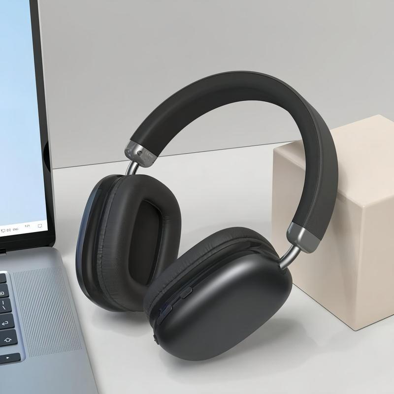 Wireless Bluetooth-compatible Over-ear Headphone, Noise Cancelling Headphone, Noise Cancellation Headphones, Stereo Headset for Mobile Phone, Laptop, Tablet, Audio Devices, Connection,lightweight wireless headset for long-term wear