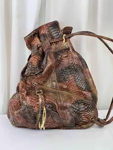Pre-owned SALVATORE FERRAGAMO As Shown Shoulder Bags Rare python leather shoulder bag MR05062026B540