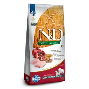 N&D Ancestral Grain Canine Chicken & Pomegranate Adult Medium & Maxi