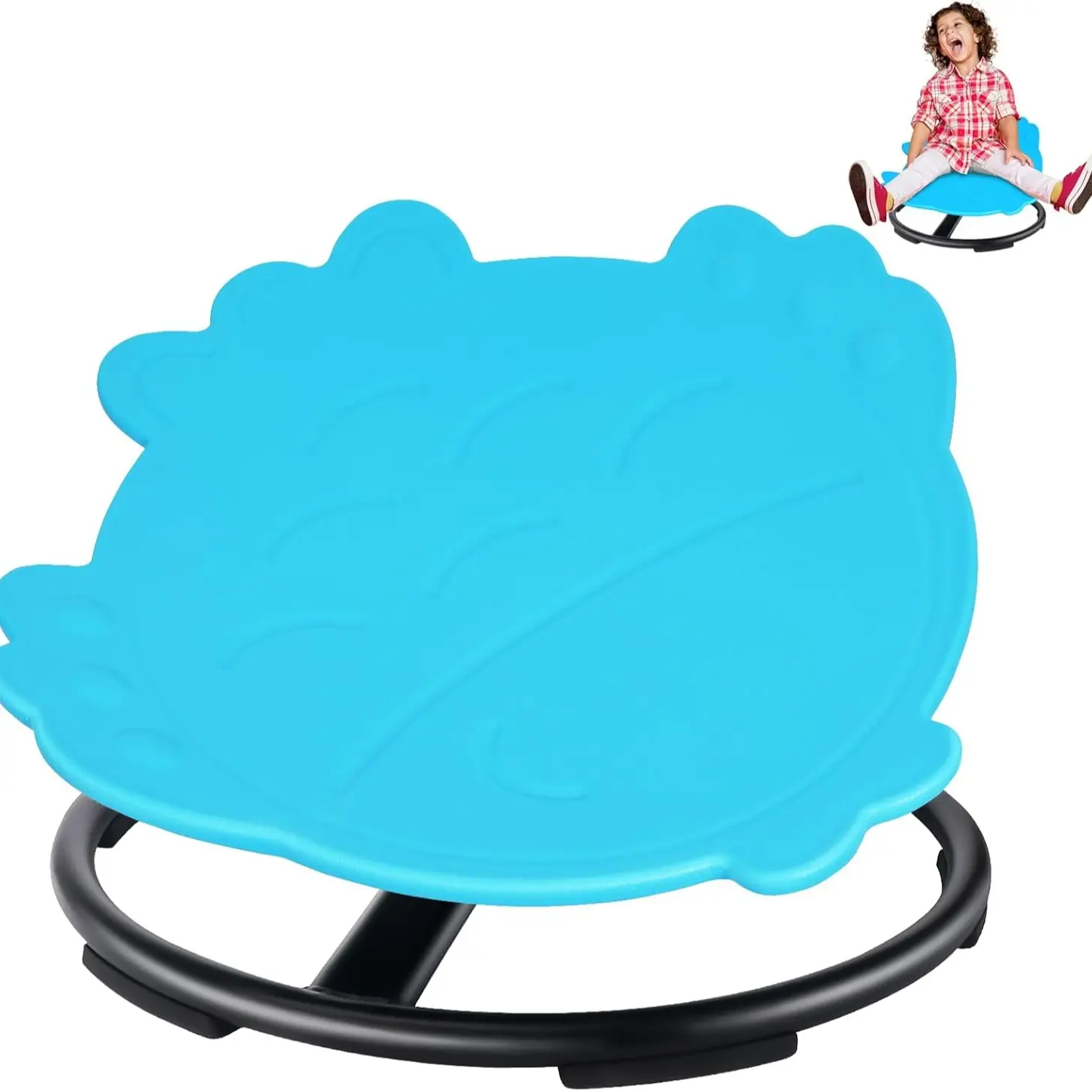 Doodlefish Swivel Chair,Blue