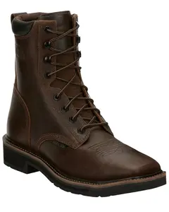 Justin Men's Pulley Lace-Up Work Boot Steel Toe - Se682