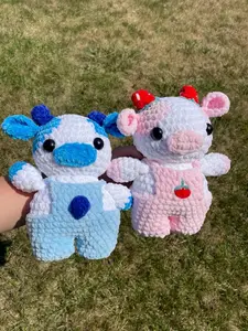 Crochet Fuit Cow Plushies Crochet Cow Crochet Highland Cow