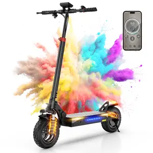 OX3 Off-Road Adult electric scooter, high power, 800W, 480WH battery, 25 miles range, 24MPH top speed,10-inch all-terrain tires, foldable, with front and rear shock absorption, with APP, suitable for teenagers' commuting, Dual Braking Folding