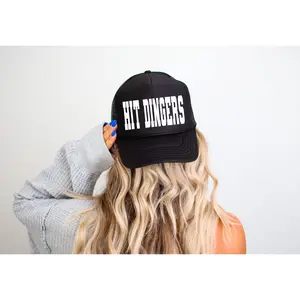 Hit Dingers - UNISEX BLACK TRUCKER HAT