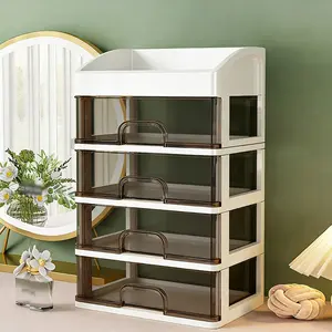 4/5 Layer Drawer Storage Box, No Installation Required, Multiple Compartments, Makeup Organizer, Back-To-School Essentials, Home Decor, Durable Storage Organizer