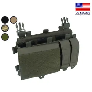 YAKEDA Placard Triple Magazine Panel Tactical Placard Holder with Quick Release Mag Pouch Insert