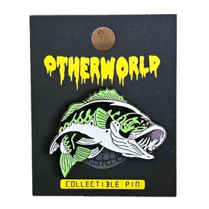 Bass fish Metal Hat Pin - Fashion Accessory for Personalized Style