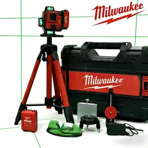 Milwaukee 4D 16 lines 4 d laser  Level ±0.2mm/m Self-Leveling with Tripod Kit for Tiling, Drywall & Home Renovation tool360 laser level with tripod nut-busting torque