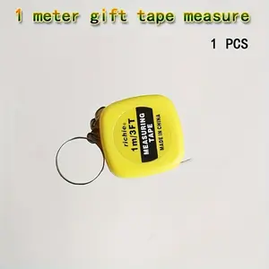 Compact 39.35-inch Stainless Steel Portable Tape Measure with Keyring - Durable and Easy-to-Use Mini Ruler, Lead-Free Material