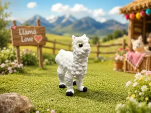 3D-Printed Llama Sensory Fidget Toy, Stress Relief Novelty Toy for Fidgeting Needs