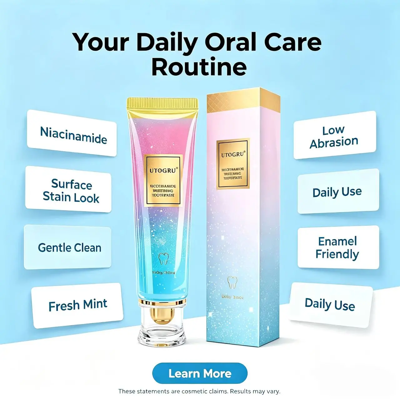 Bright White Toothpaste for Fresh Breath