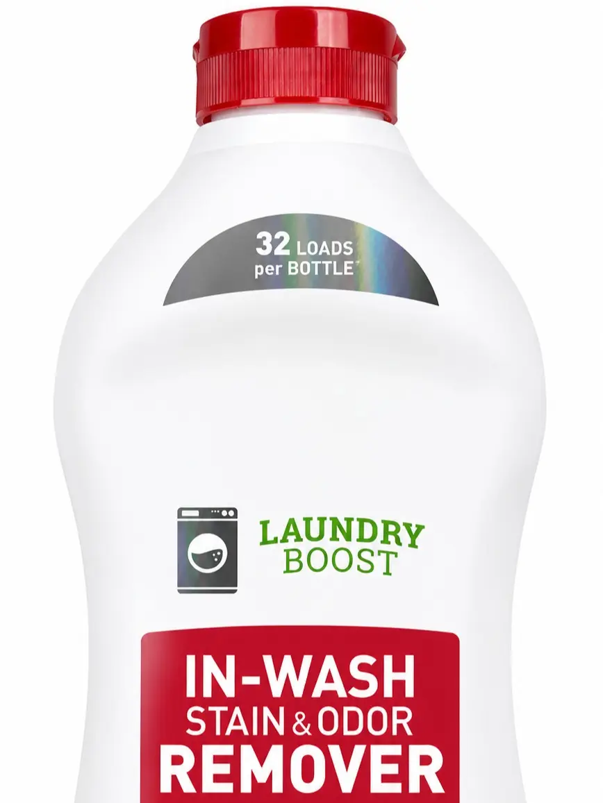 Laundry Boost Pet Stain & Odor Remover, 32 oz, Bio-Enzymatic In-Wash Formula for Clothes & Pet Bedding, Compatible with HE Washers