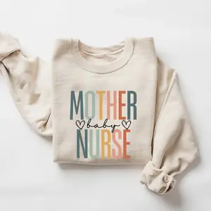 Mother Baby Nurse Shirt Ob Nurse Tee Obgyn Tee Postpartum Nurse Shirt Nicu Nurse T-shirts Neonatal Nursing T-shirts Baby Nurses R724LaborAnd