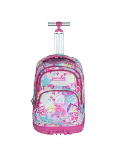 19 Inch Wheeled Rolling Backpack, 45L Large Capacity Teen Travel Bag, Check-In Luggage, Daily Use Shoulder Bag, Pull & Carry Design